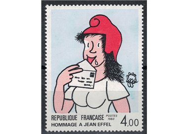 FRANCIA 1983 Arte (Jean Effel, Marianna con la lettera) MNH**