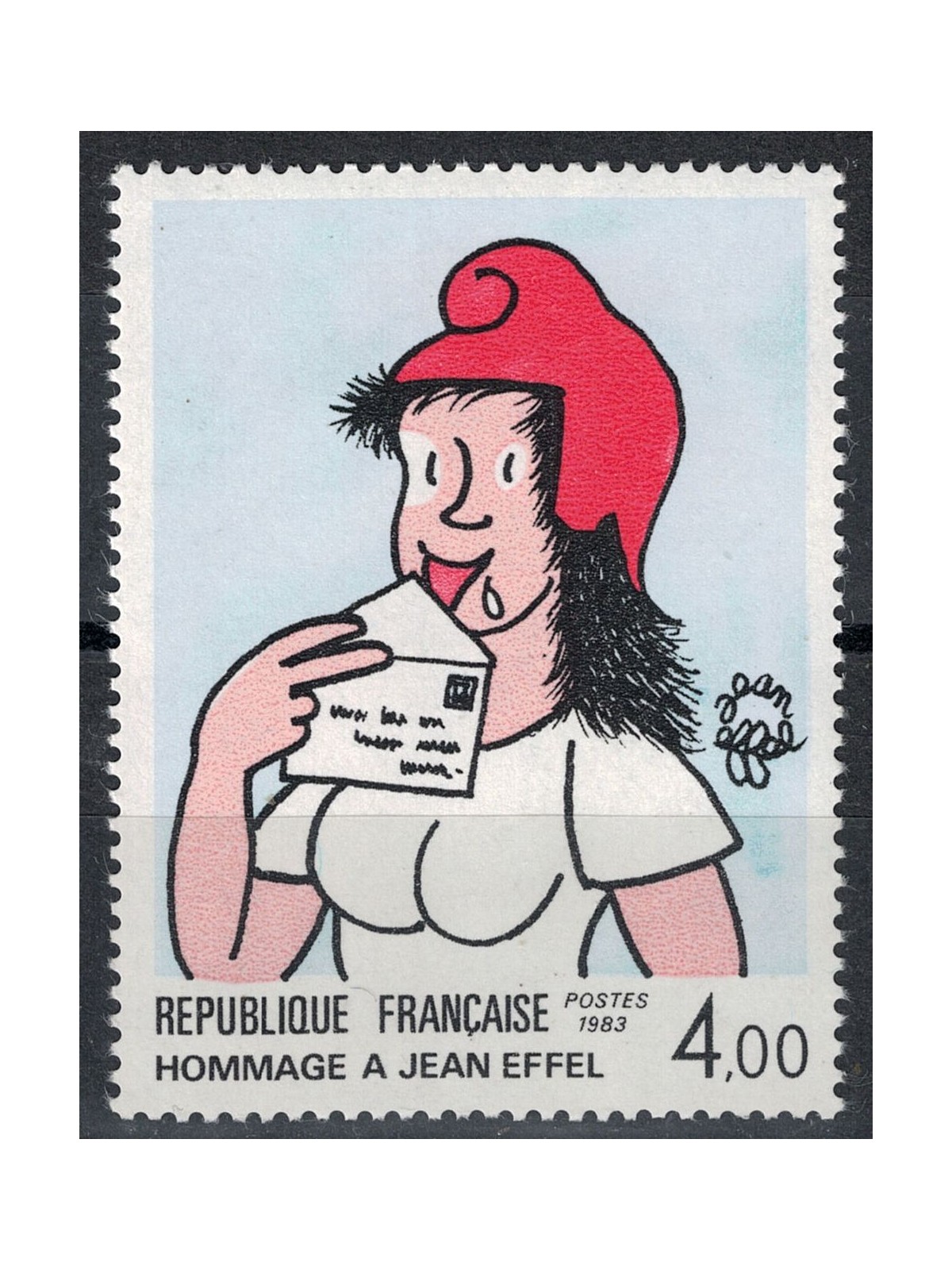FRANCE 1983 Art (Jean Effel, Marianna with the letter) MNH**
