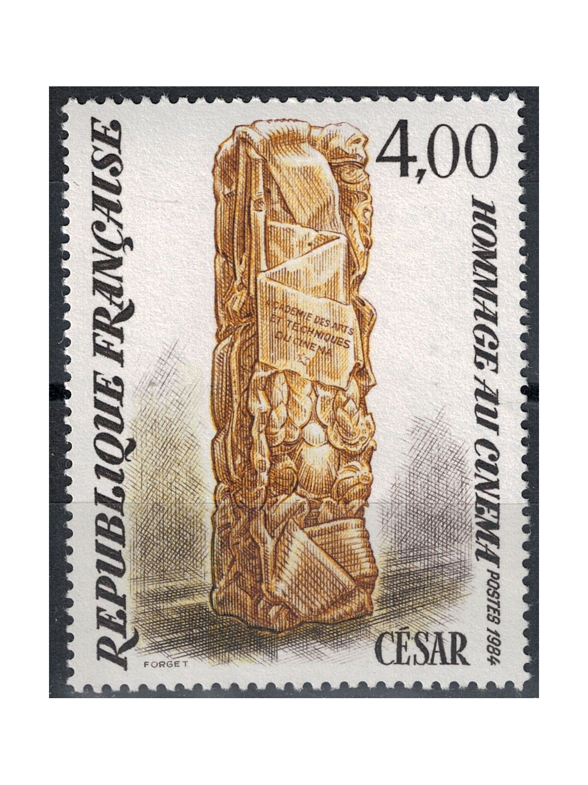 FRANCE 1984 Art (Cesar, Homage to Cinema) MNH**