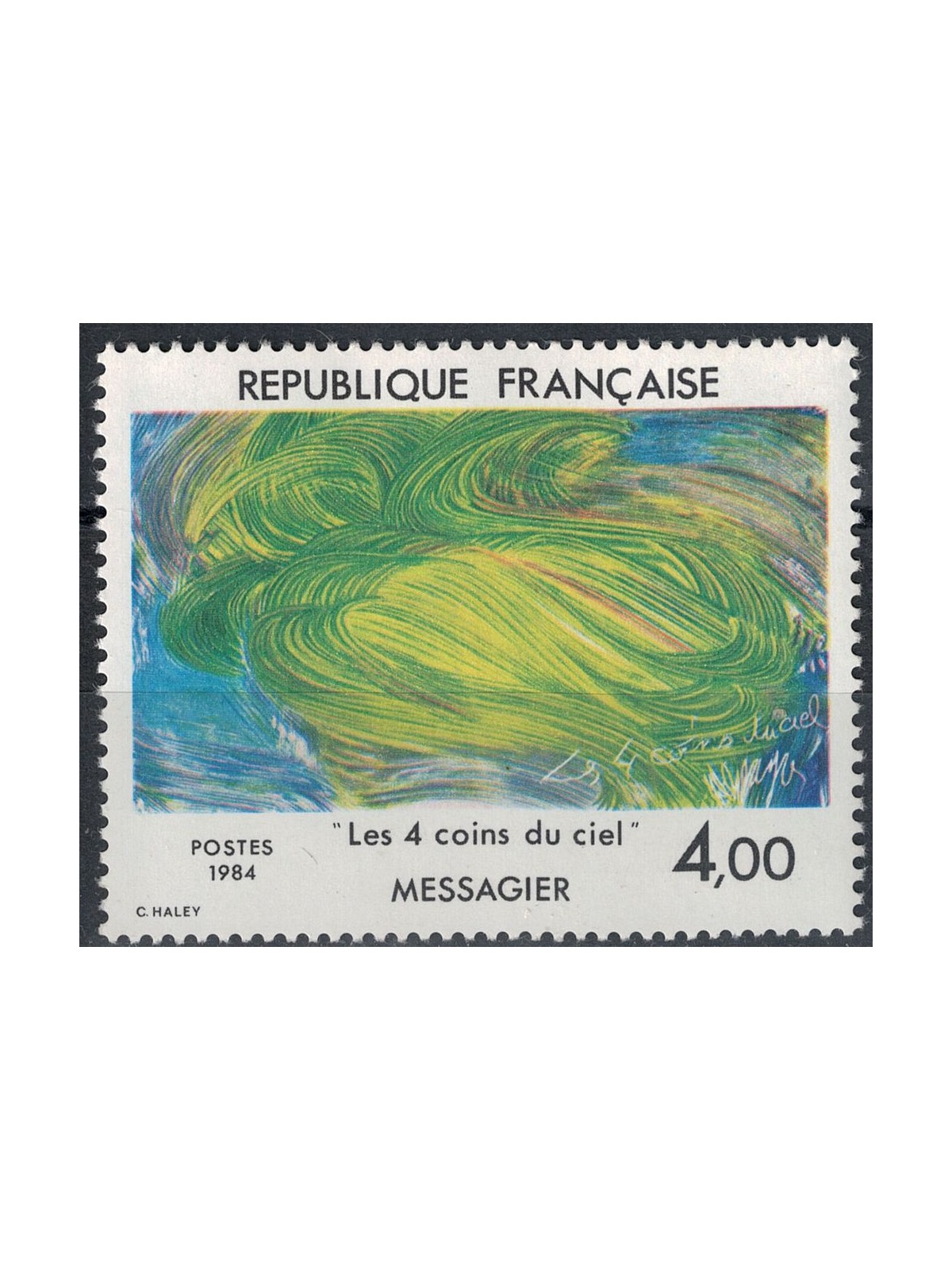 FRANCE 1984 Art (Messagier, The Four Corners of the Sky) MNH**