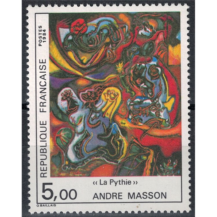 FRANCIA 1984 Arte (Andre Masson, La Pizia) MNH**