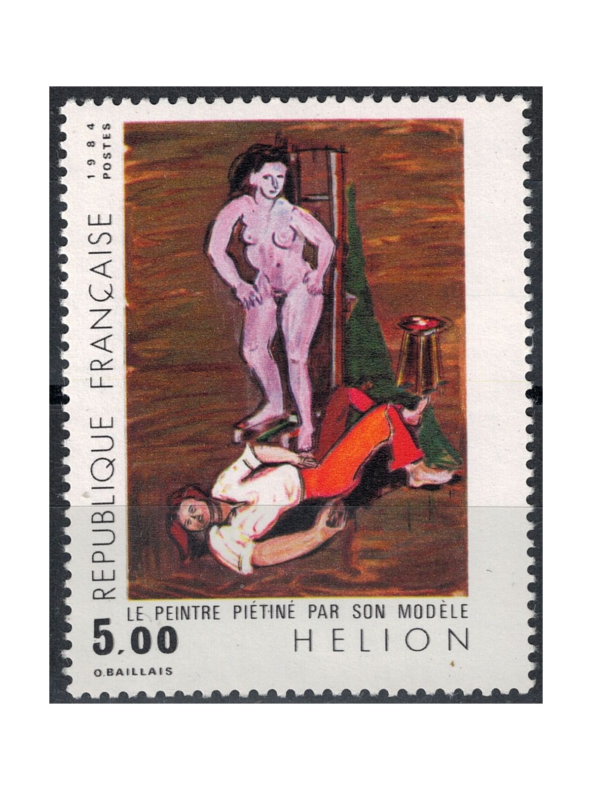 FRANCIA 1984 Arte (Helion, Pittore calpestato dalla modella) MNH**