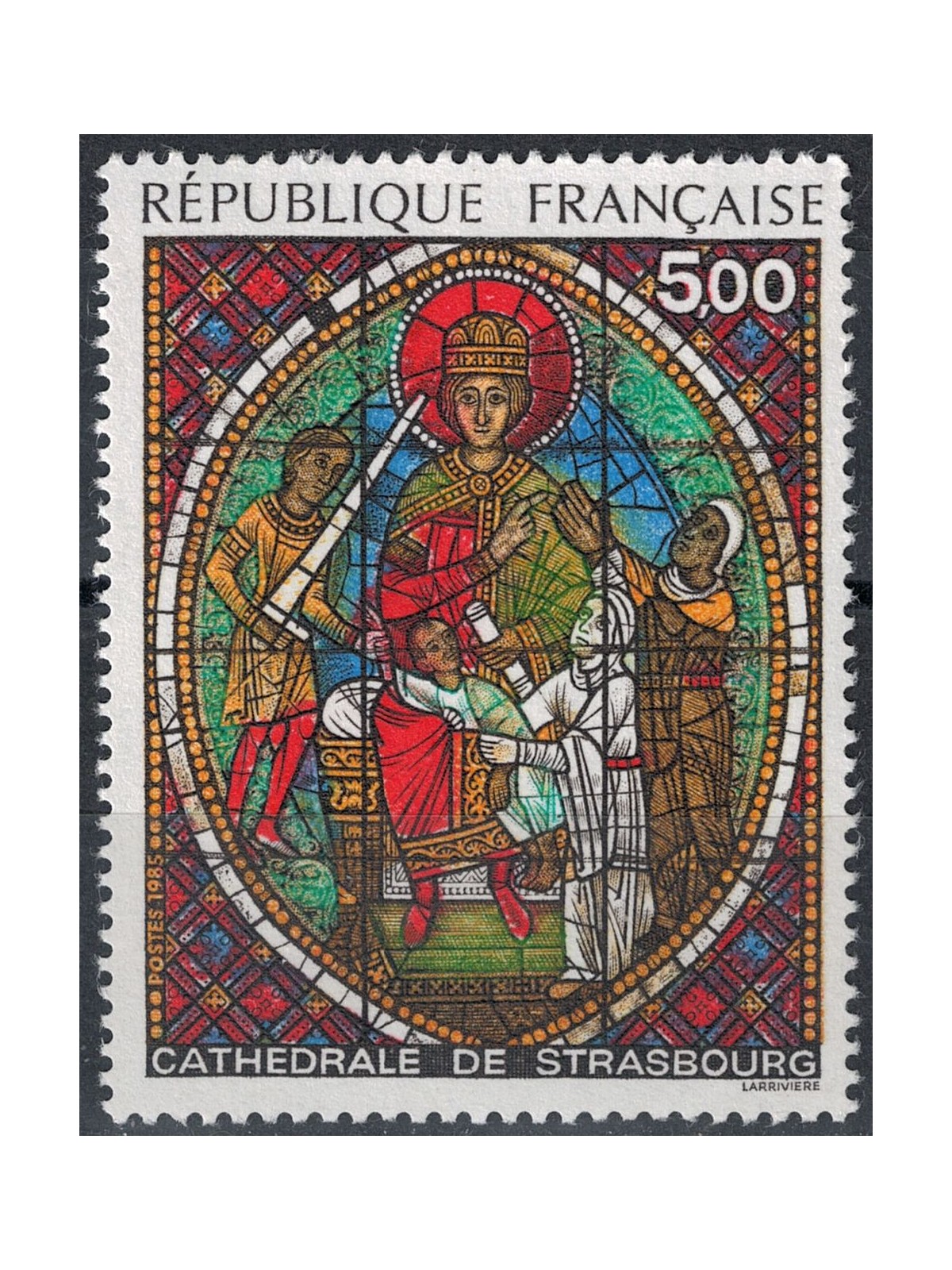 FRANCIA 1985 Arte (Vetrata della Cattedrale di Strasburgo) MNH**