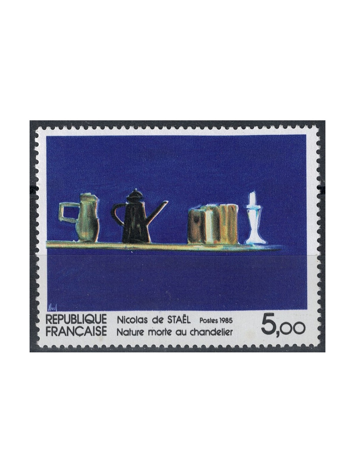FRANCIA 1985 Arte (Nicolas de Stael, Natura morta) MNH**
