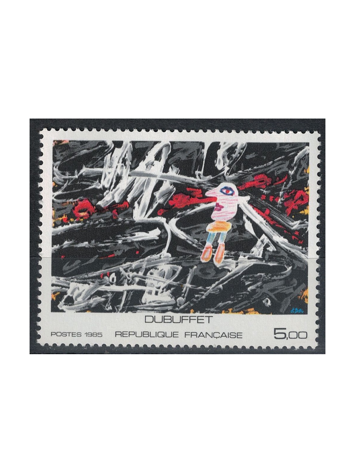FRANCIA 1985 Arte (Jean Dubuffet) MNH**