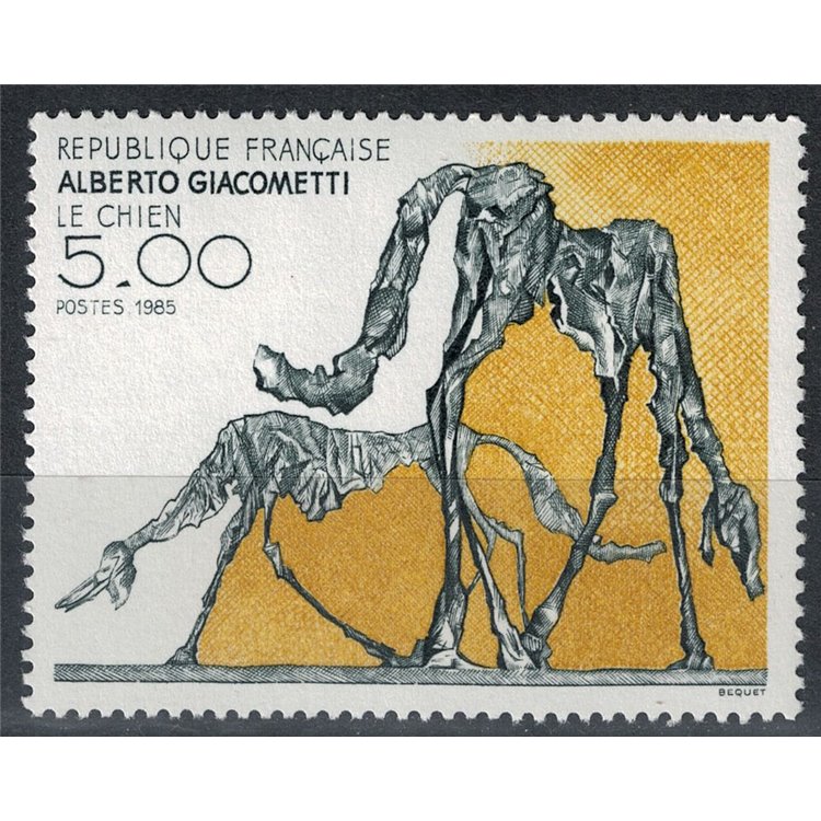 FRANCE 1985 Art (Alberto Giacometti, The Dog) MNH**