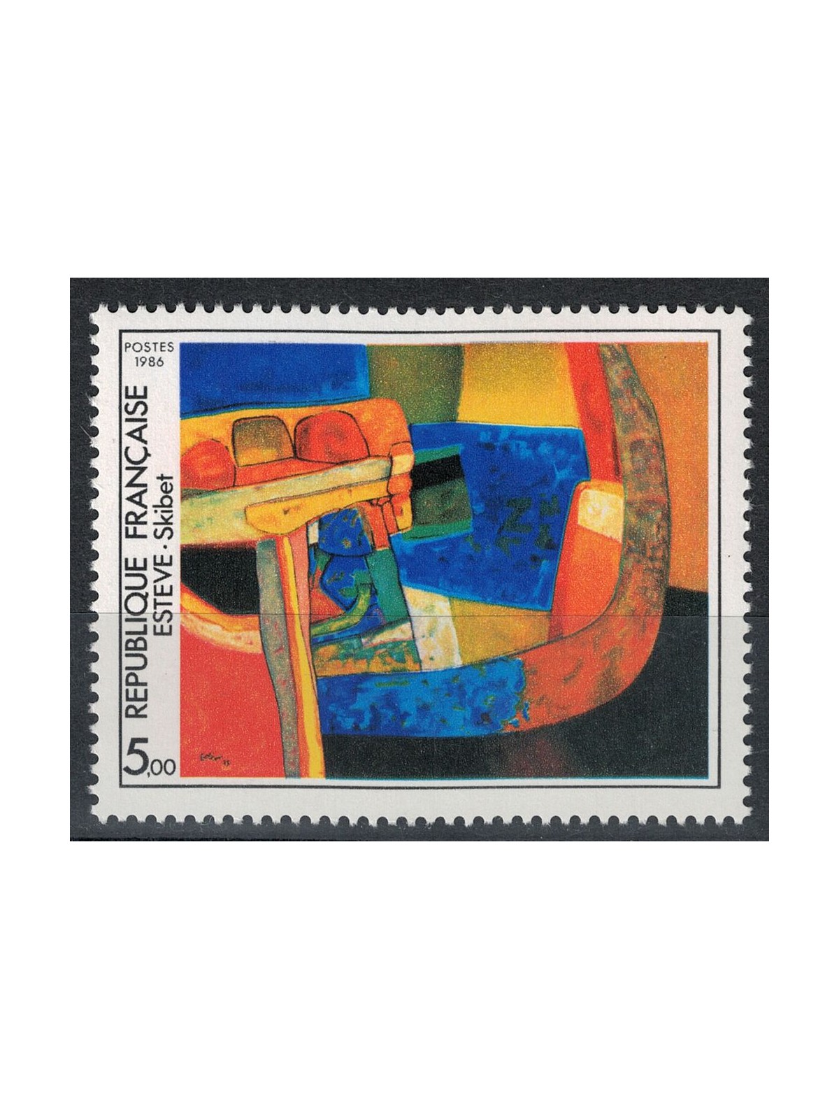 FRANCIA 1986 Arte (Estève, Skibet) MNH**