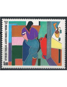 FRANCIA 1986 Arte (Alberto Magnelli, Virginia) MNH**