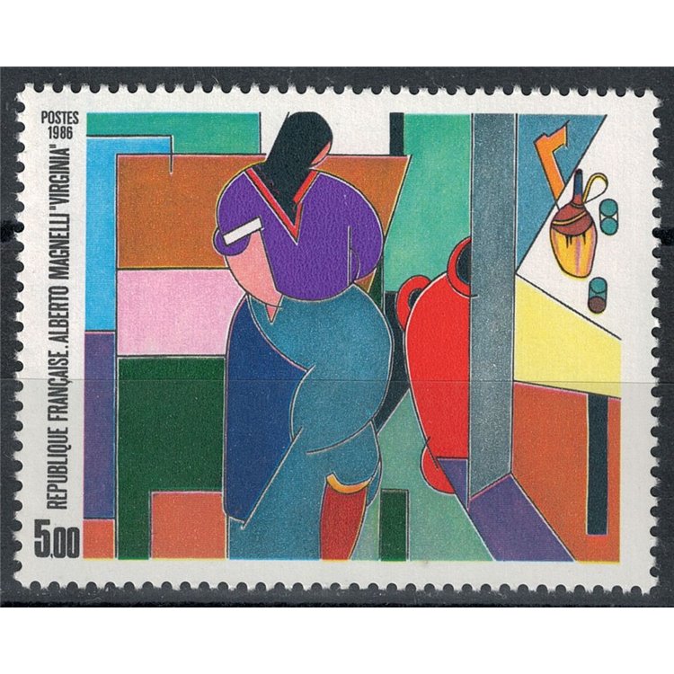 FRANCE 1986 Art (Alberto Magnelli, Virginia) MNH**