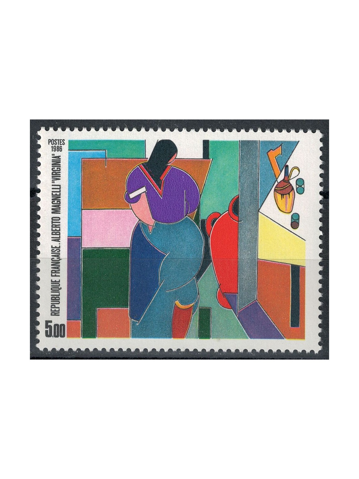 FRANCE 1986 Art (Alberto Magnelli, Virginia) MNH**