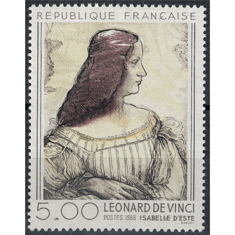 FRANCE 1986 Art (Leonardo Da Vinci, Isabella d'Este) MNH**