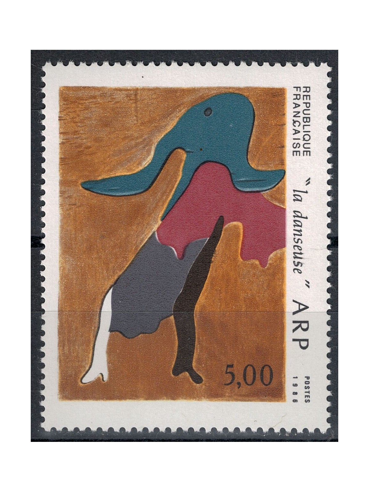 FRANCIA 1986 Arte (Arp, La danzatrice) MNH**