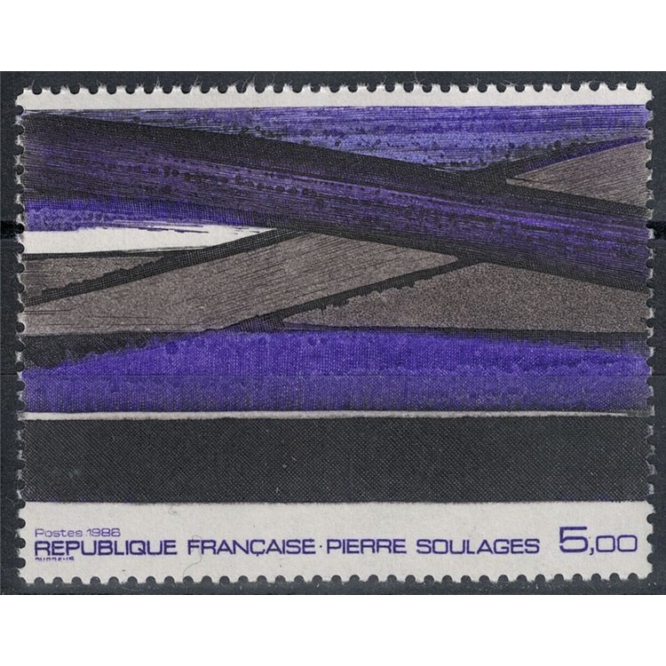 FRANCIA 1986 Arte (Francaise Pierre Soulages) MNH**