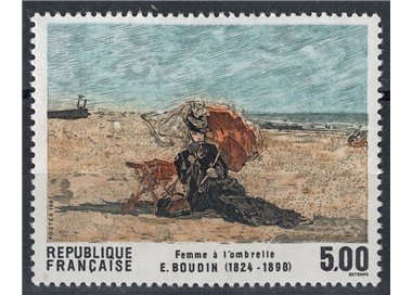 FRANCE 1987 Art (E. Boudin, Woman with an Umbrella) MNH**