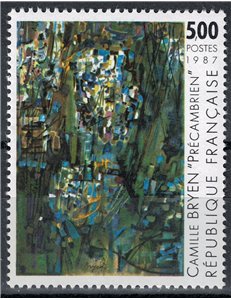 FRANCE 1987 Art (Camille Bryen, Precambrian) MNH**