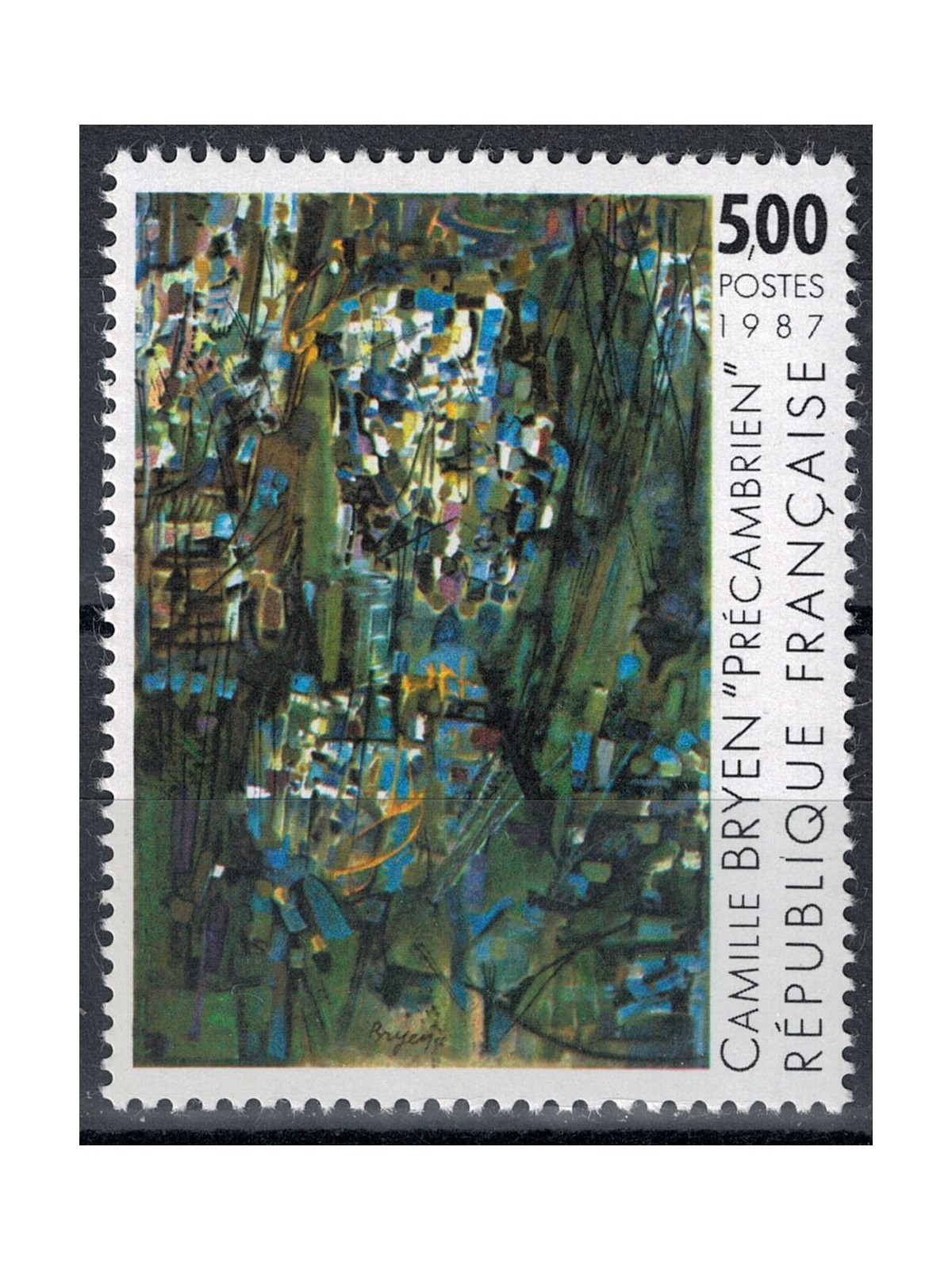 FRANCE 1987 Art (Camille Bryen, Precambrian) MNH**