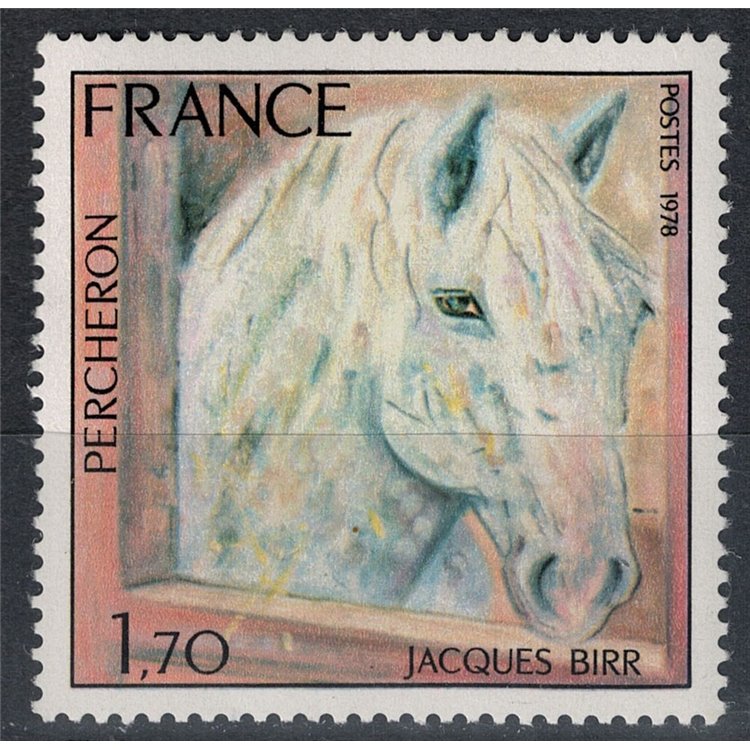FRANCE 1978 Nature Protection (Percheron Horse) MNH**