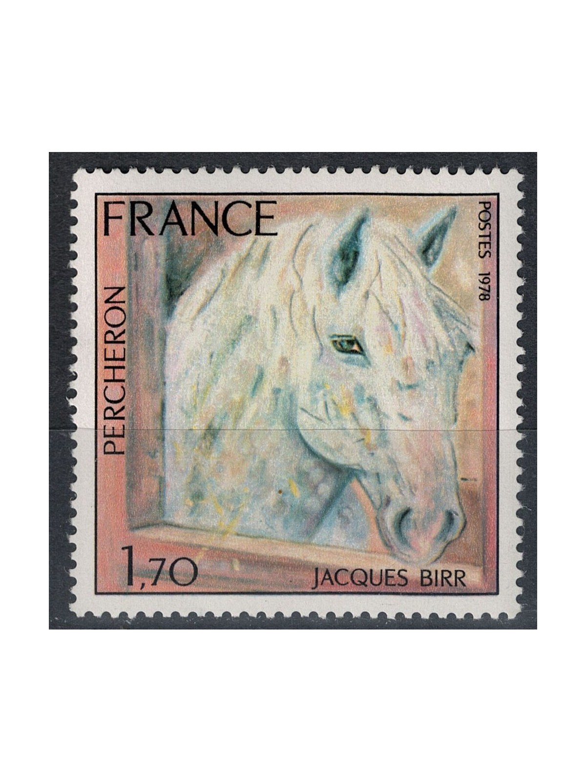 FRANCE 1978 Nature Protection (Percheron Horse) MNH**