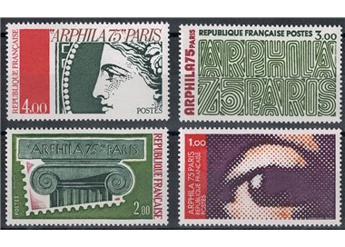 FRANCE 1975 International Philatelic Exhibition Arphila 75 4v MNH**