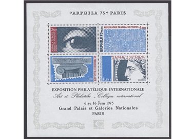 FRANCE 1975 International Philatelic Exhibition Arphila 75 s/s MNH**