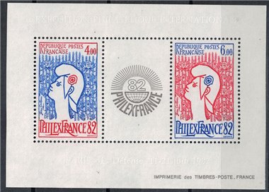 FRANCE 1982 Philatelic Exhibition PhilexFrance 82 s/s MNH**