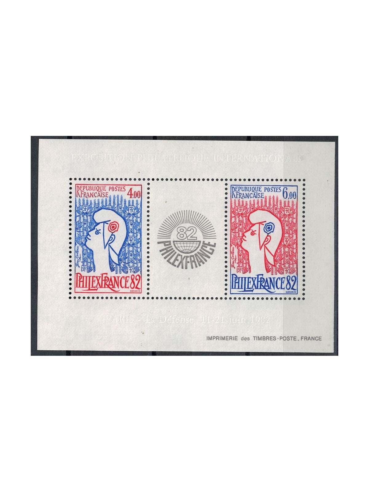 FRANCE 1982 Philatelic Exhibition PhilexFrance 82 s/s MNH**