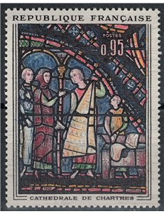 FRANCIA 1963 Arte (Cattedrale di Chartres, Mercanti di pellicce) MNH**