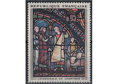 FRANCE 1963 Art (Chartres Cathedral, Fur Traders) MNH**