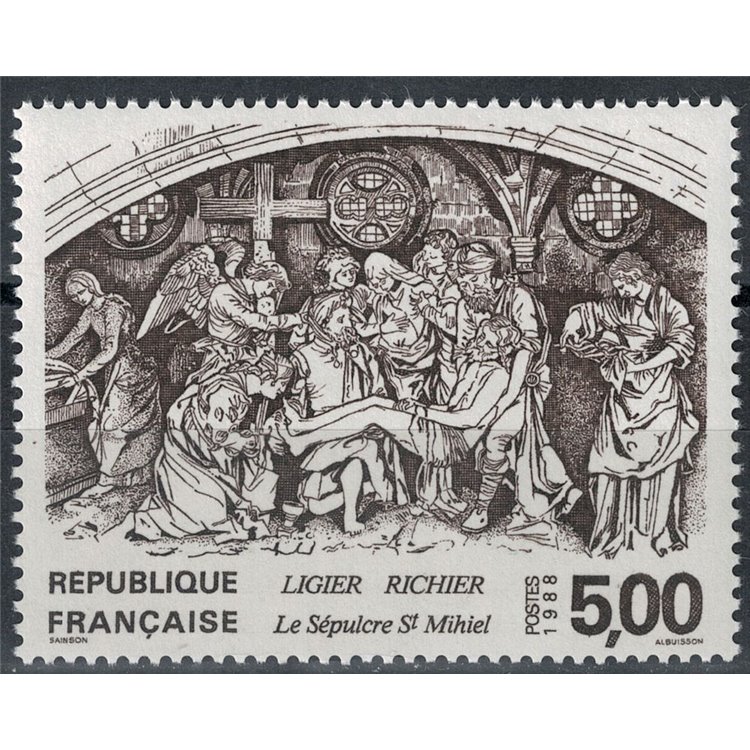 FRANCE 1988 Art (Ligier Richier, Deposition) MNH**