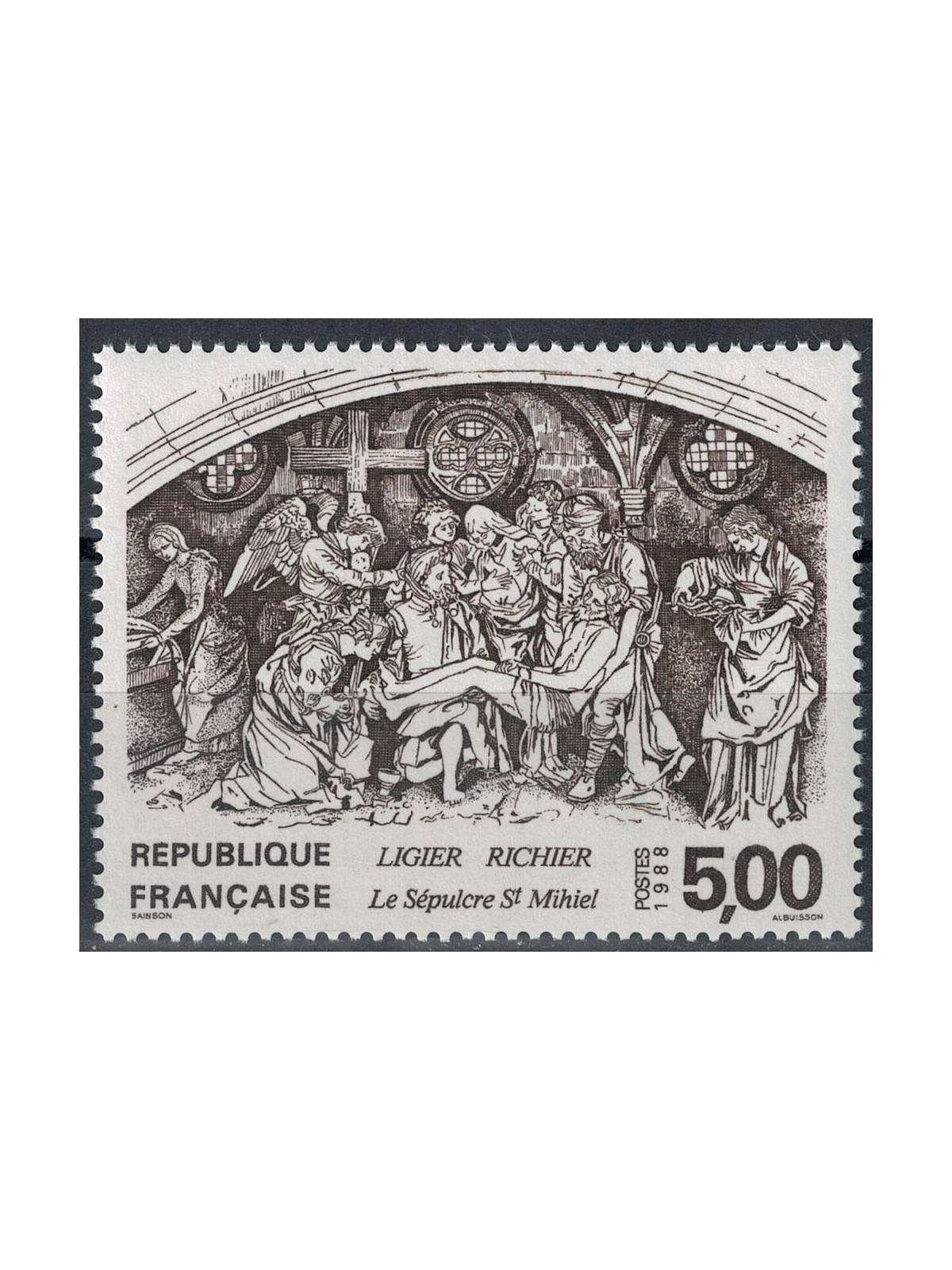 FRANCE 1988 Art (Ligier Richier, Deposition) MNH**