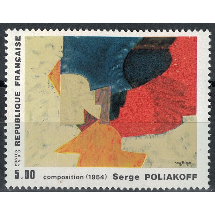 FRANCE 1988 Art (Serge Poliakoff, Composition) MNH**