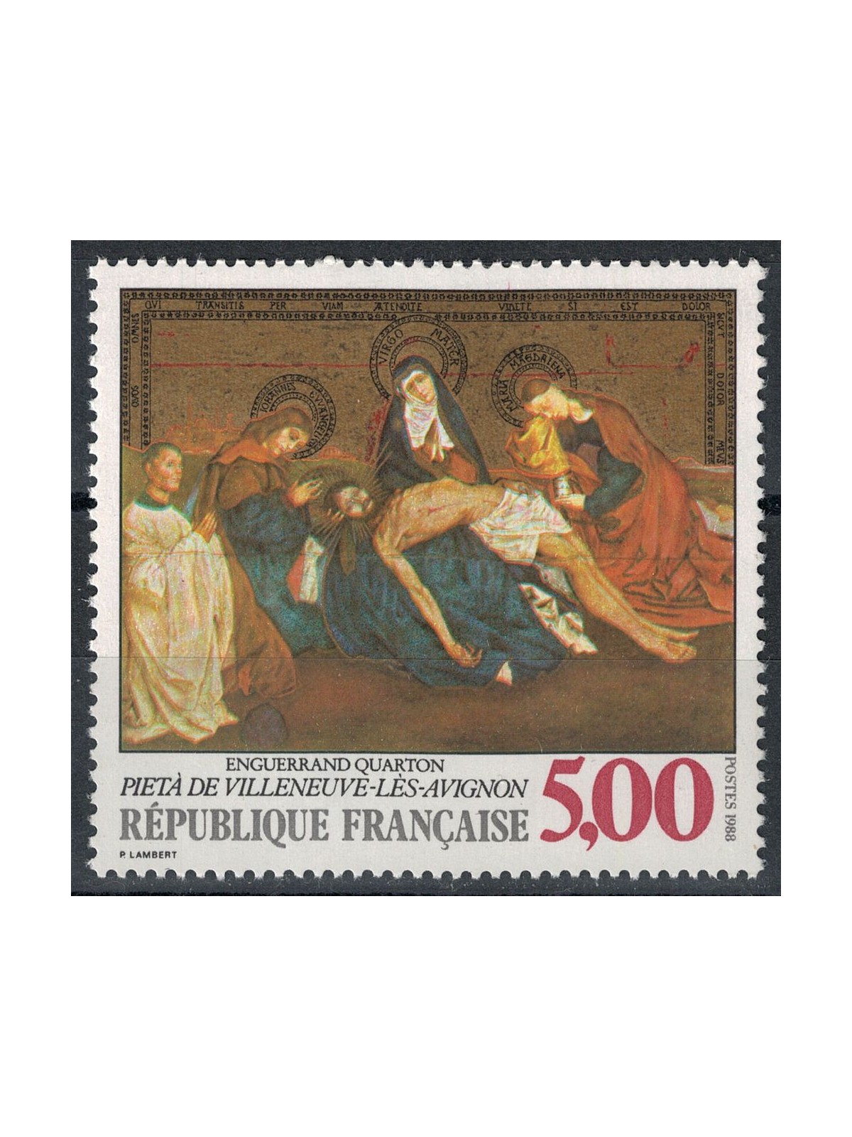 FRANCE 1988 Art (Enguerrand Quarton, Pietà) MNH**