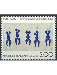 FRANCE 1989 Art (Yves Klein, Antropometra) MNH**