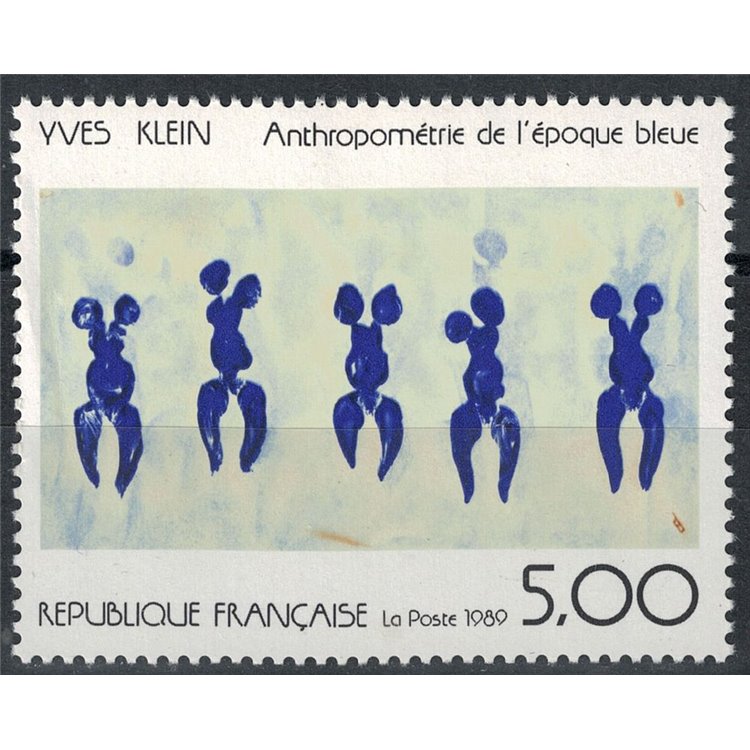 FRANCIA 1989 Arte (Yves Klein, Antropometra) MNH**