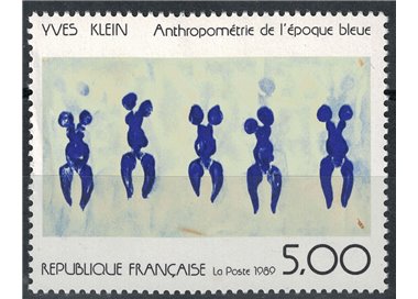 FRANCIA 1989 Arte (Yves Klein, Antropometra) MNH**