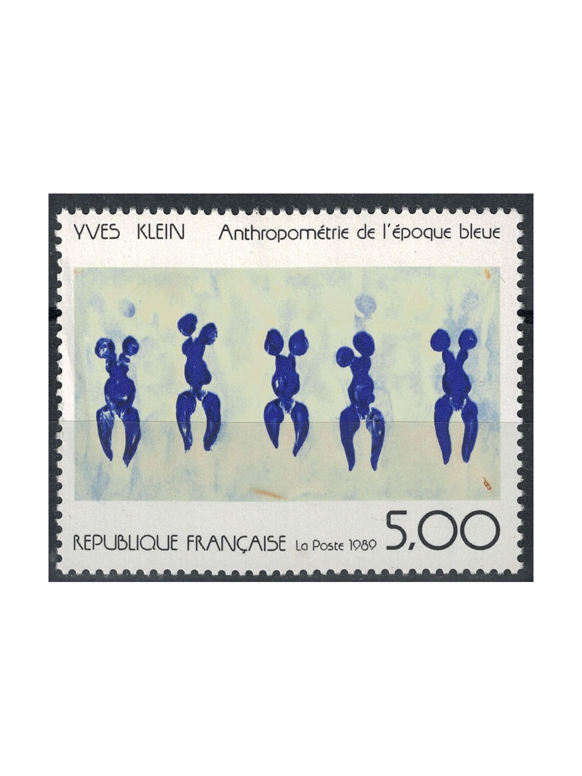 FRANCE 1989 Art (Yves Klein, Antropometra) MNH**