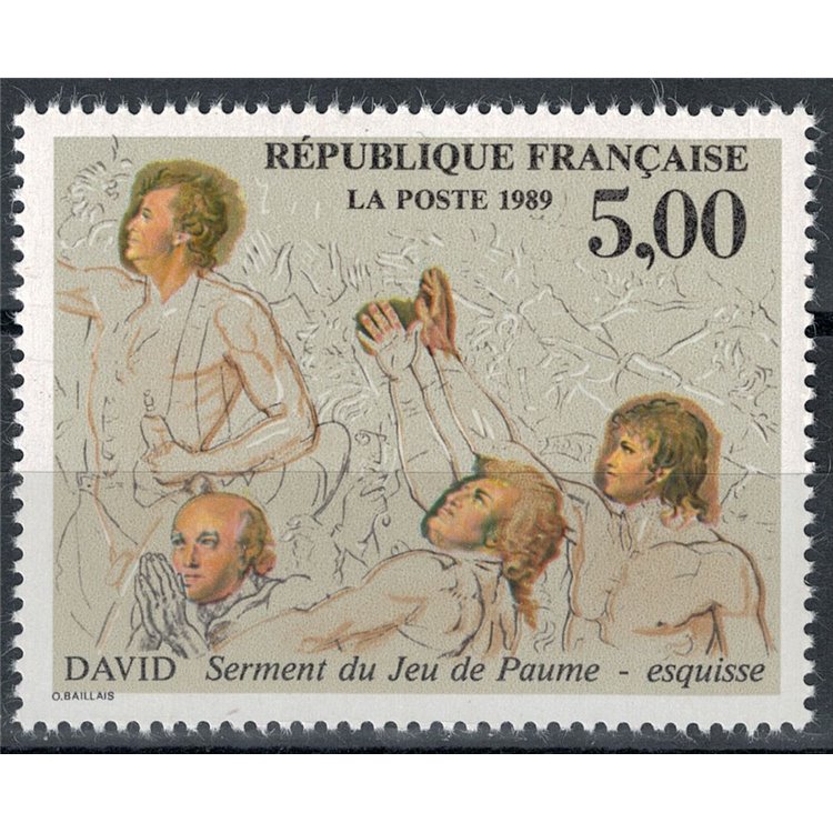 FRANCE 1989 Art (JL David, Sketch) MNH**