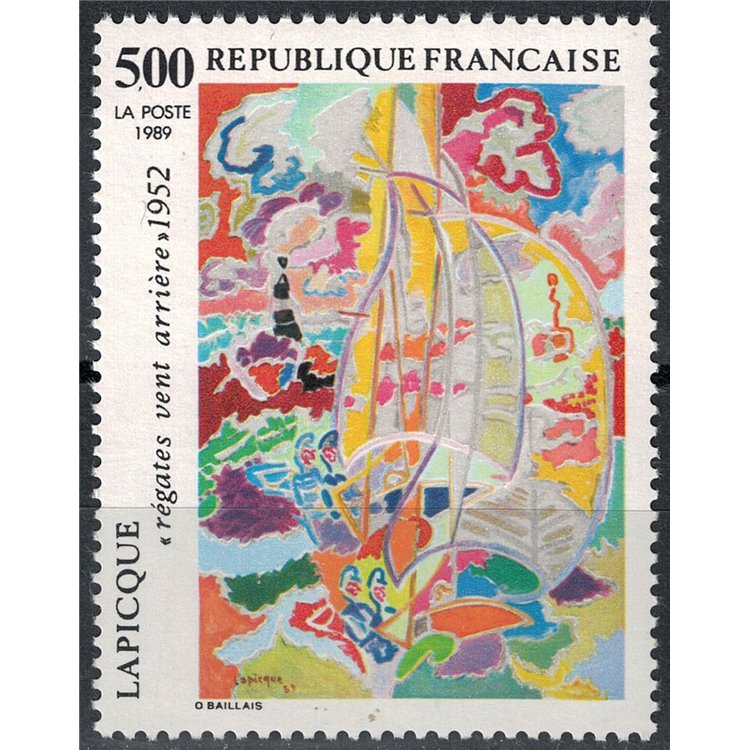 FRANCIA 1989 Arte (Lapicque, Regate) MNH**