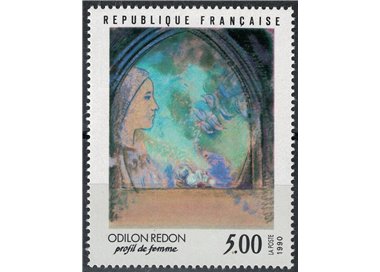 FRANCE 1990 Art (Odilon Redon, Profile of a Woman) MNH**