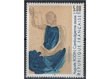 FRANCIA 1990 Arte (Auguste Rodin, Cambodgienne assise) MNH**