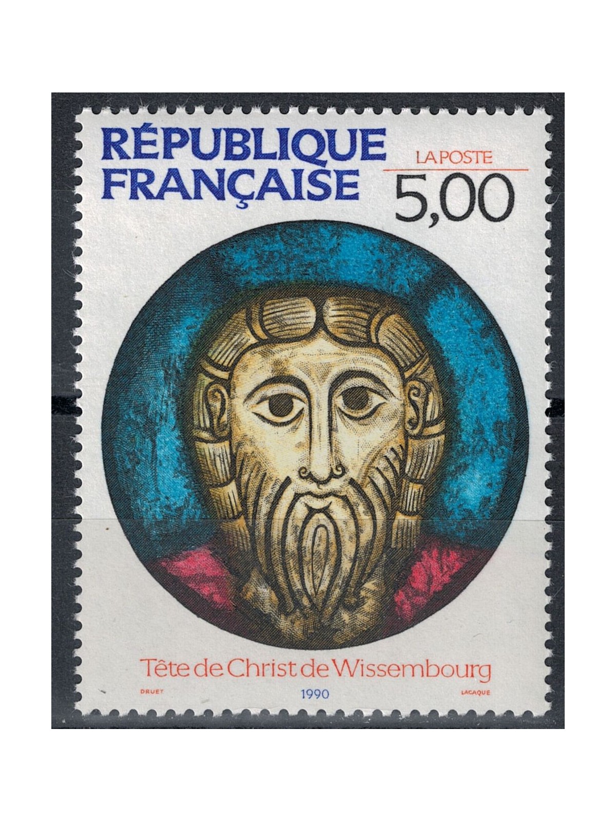 FRANCIA 1990 Arte (Wissembourg, Cristo) MNH**