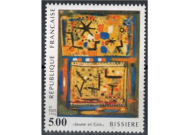 FRANCE 1990 Art (Bissiere, Jaune et Gris) MNH**
