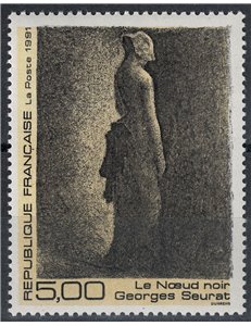 FRANCIA 1991 Arte (Georges Seurat, Il fiocco nero) MNH**