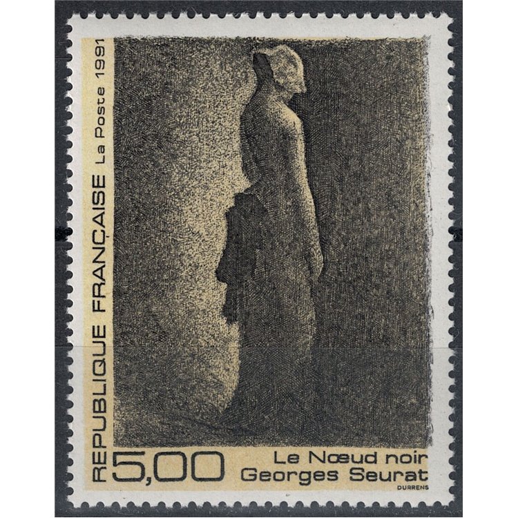 FRANCIA 1991 Arte (Georges Seurat, Il fiocco nero) MNH**
