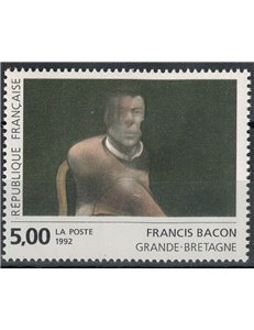 FRANCE 1992 Art (Francis Bacon, Study for the Portrait of J. Edwards) MNH**