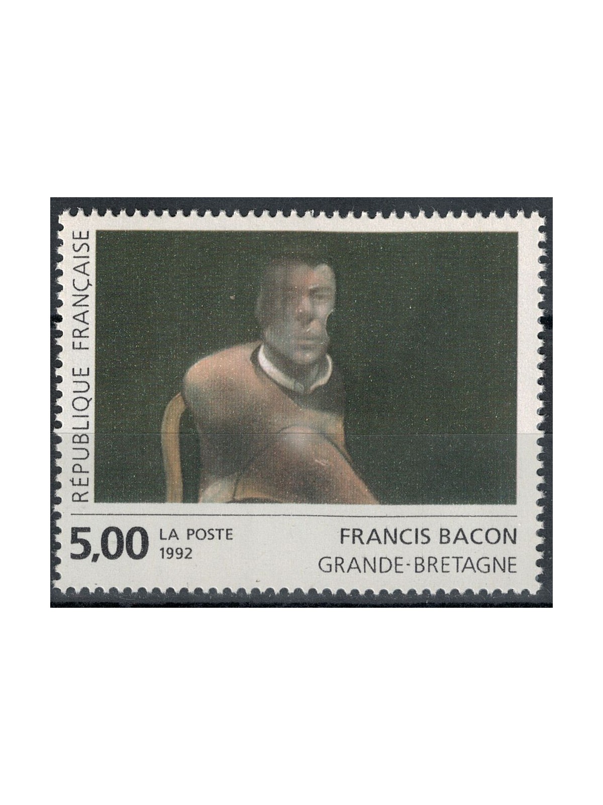 FRANCIA 1992 Arte (Francis Bacon, Studio per il ritratto di J. Edwards) MNH**