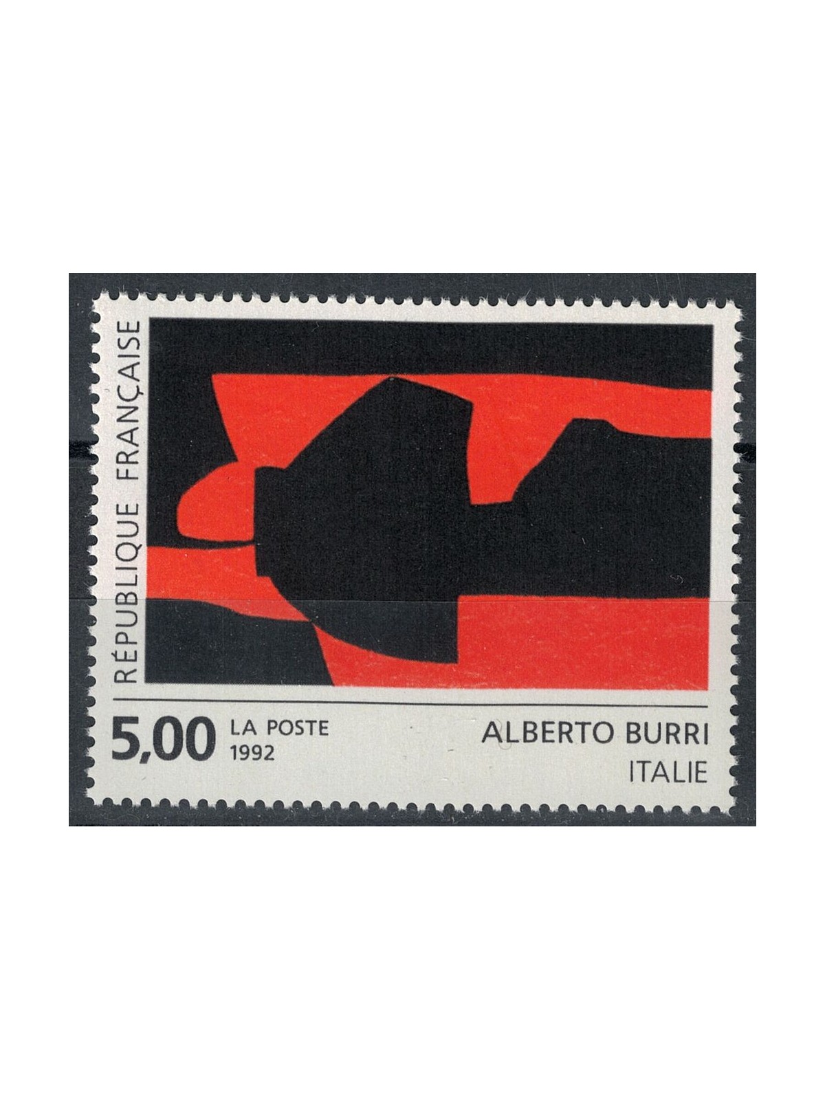 FRANCIA 1992 Arte (Alberto Burri, Opera astratta) MNH**