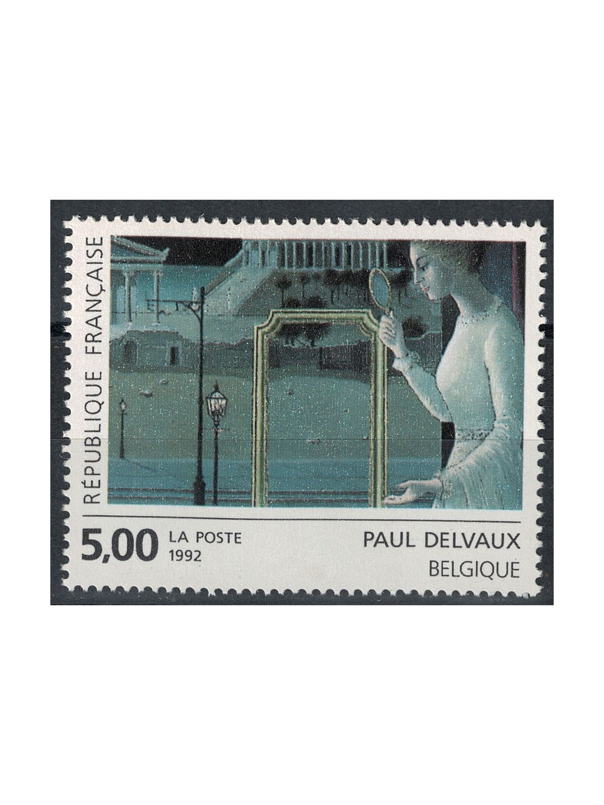 FRANCE 1992 Art (Paul Delvaux, The Appointment of Ephese) MNH**