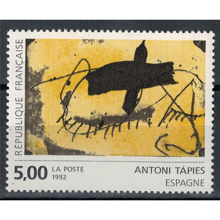 FRANCIA 1992 Arte (Antoni Tapies, Opera astratta) MNH**