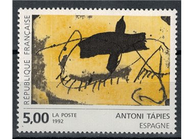 FRANCE 1992 Art (Antoni Tapies, Abstract work) MNH**